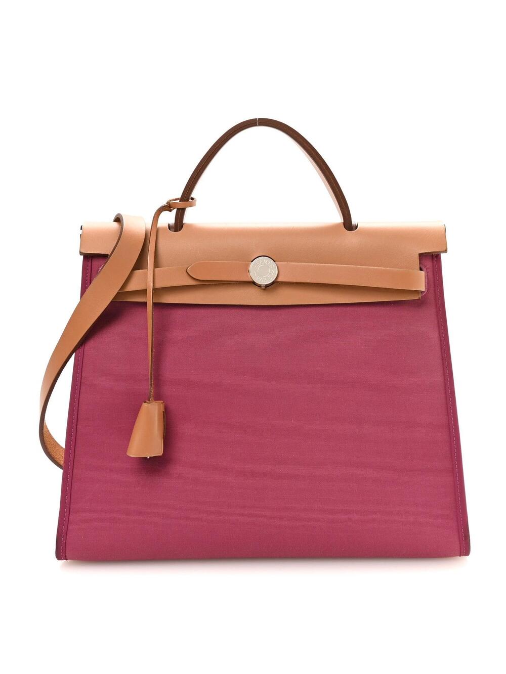 Hermes Vache Hunter Toile Herbag Zip 31 #321966H14B